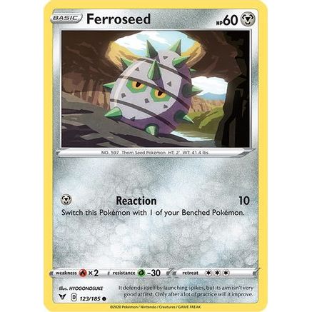 Ferroseed 123/185 - SWSH04 Vivid Voltage Reverse Holofoil