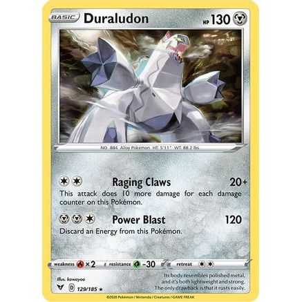 Duraludon 129/185 - SWSH04 Vivid Voltage Reverse Holofoil