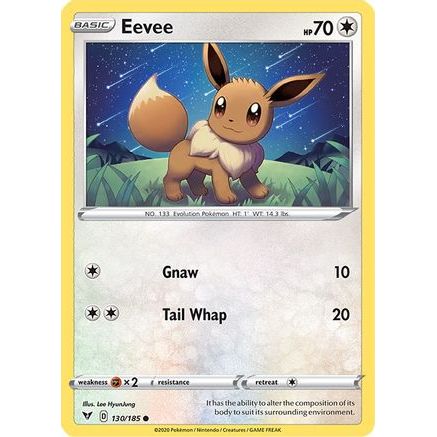 Eevee 130/185 - SWSH04 Vivid Voltage