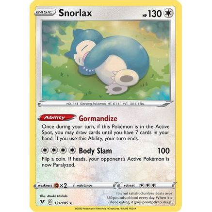Snorlax 131/185 - SWSH04 Vivid Voltage Holofoil