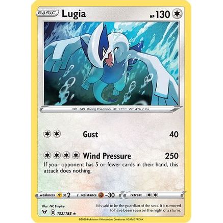 Lugia 132/185 - SWSH04 Vivid Voltage Reverse Holofoil