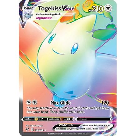 Togekiss VMAX (Secret) 191/185 - SWSH04 Vivid Voltage Holofoil