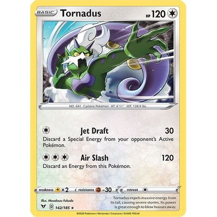 Tornadus 142/185 - SWSH04 Vivid Voltage Reverse Holofoil