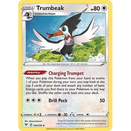 Trumbeak 144/185 - SWSH04 Vivid Voltage Reverse Holofoil