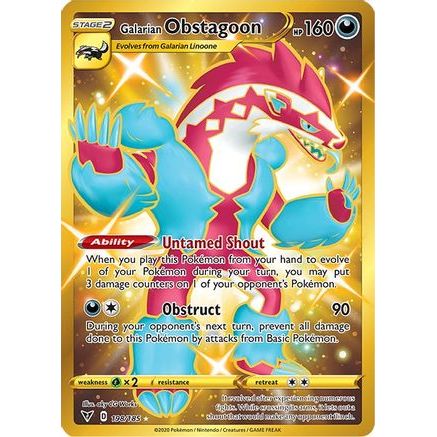 Galarian Obstagoon (Secret) 198/185 - SWSH04 Vivid Voltage Holofoil