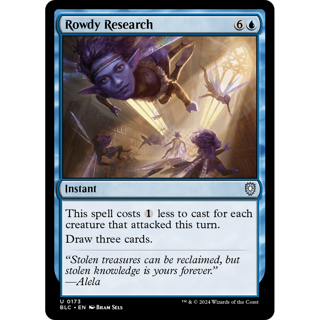 Rowdy Research (BLC-173) - Bloomburrow Commander