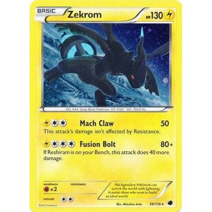 Zekrom - 39/116 (Cosmos Holo) 39 - Miscellaneous Cards & Products Holofoil