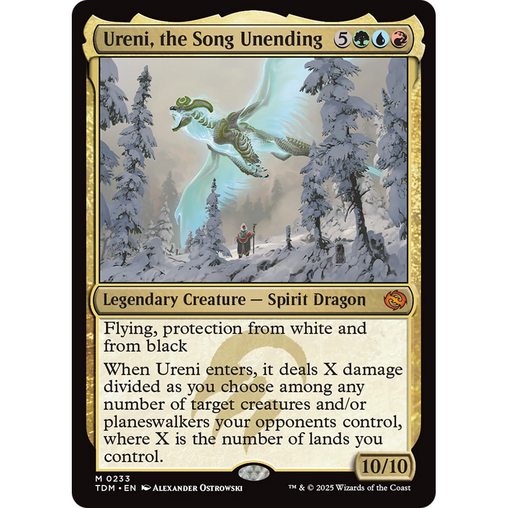 Ureni, the Song Unending (TDM-233) - Tarkir: Dragonstorm Foil