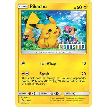 Pikachu - SM86 (Build-A-Bear Workshop Exclusive) SM86 - Miscellaneous Cards & Products