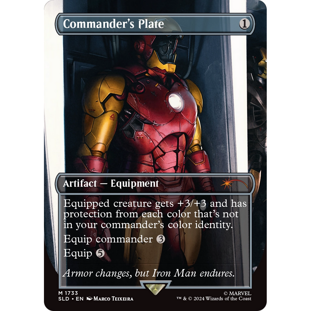 Commander's Plate (1733) (SLD-1733) - Secret Lair Drop (Borderless)