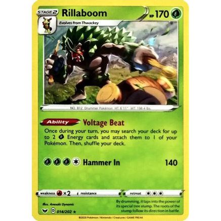 Rillaboom - 014/202 (Cosmos Holo) 14 - Miscellaneous Cards & Products Holofoil