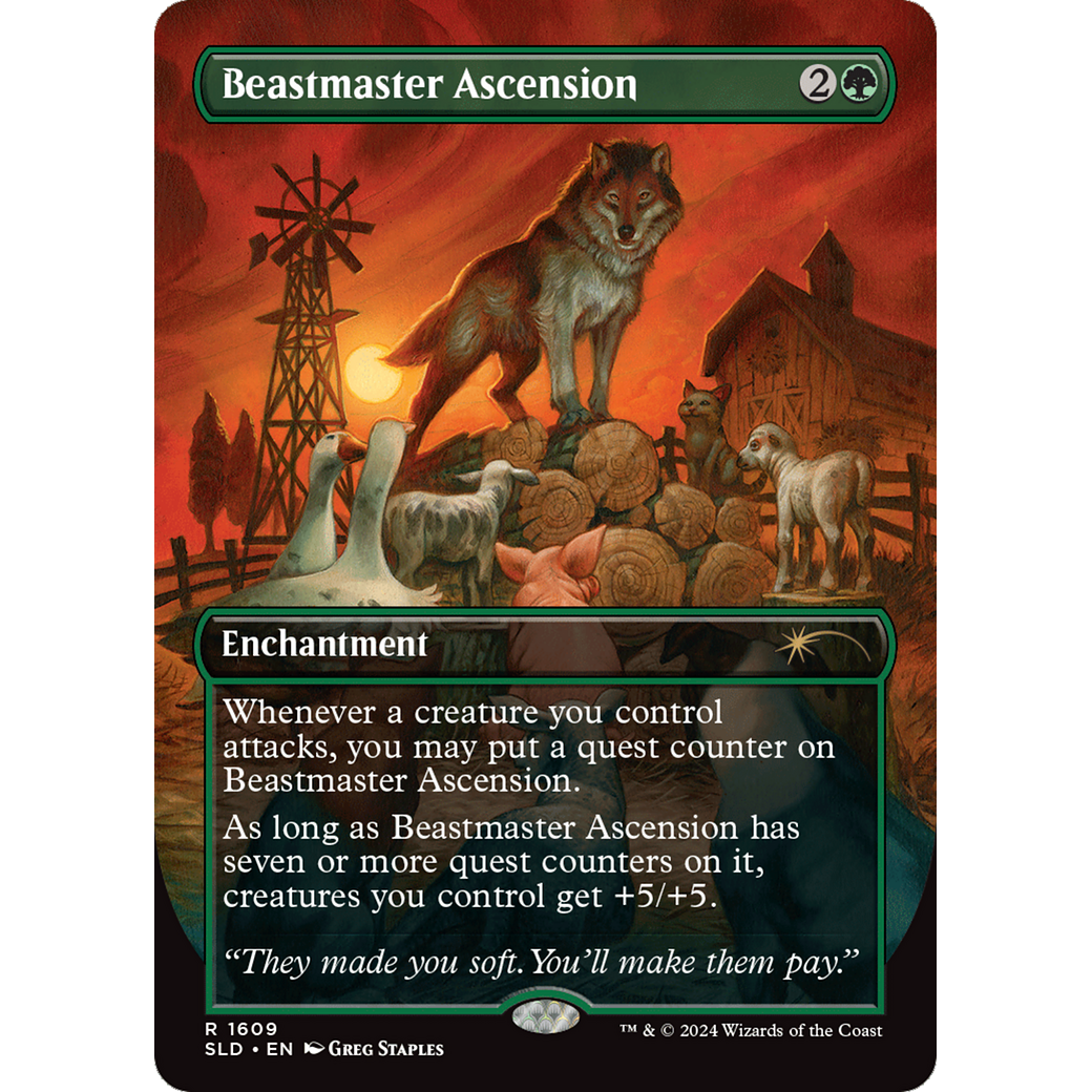 Beastmaster Ascension (SLD-1609) - Secret Lair Drop (Borderless) Foil