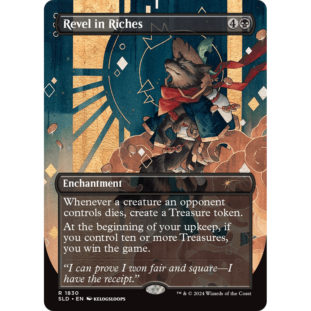 Revel in Riches (Rainbow Foil) (SLD-1830) - Secret Lair Drop (Borderless) Foil