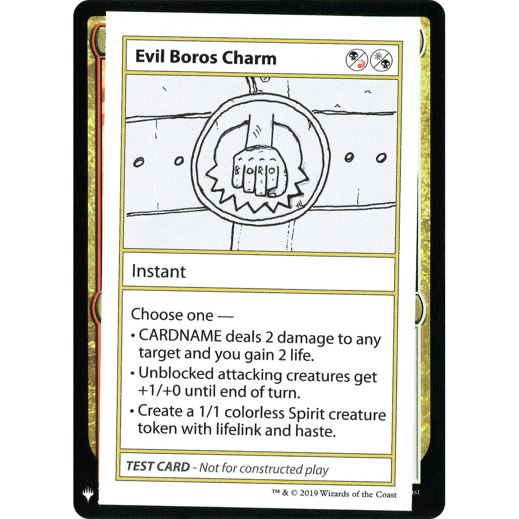 Evil Boros Charm (CMB1-) - Mystery Booster Playtest Cards 2019