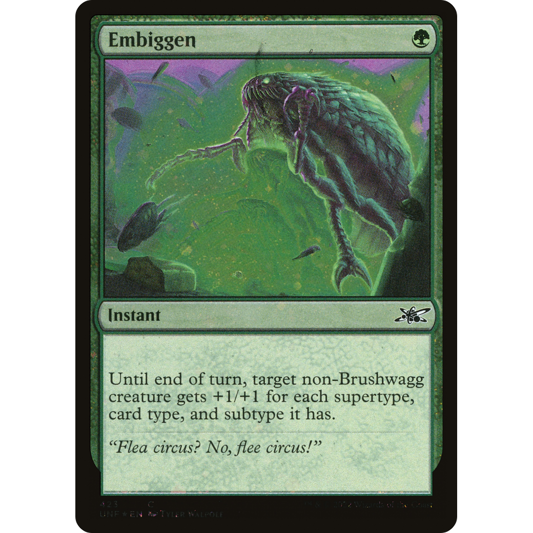 Embiggen (Galaxy Foil) (UNF-423) - Unfinity Foil