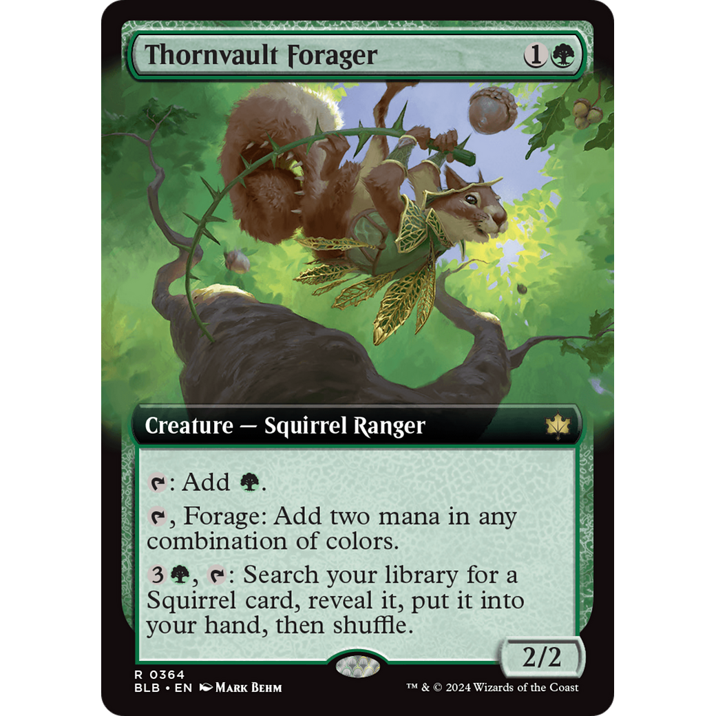 Thornvault Forager (BLB-364) - Bloomburrow: (Extended Art) Foil