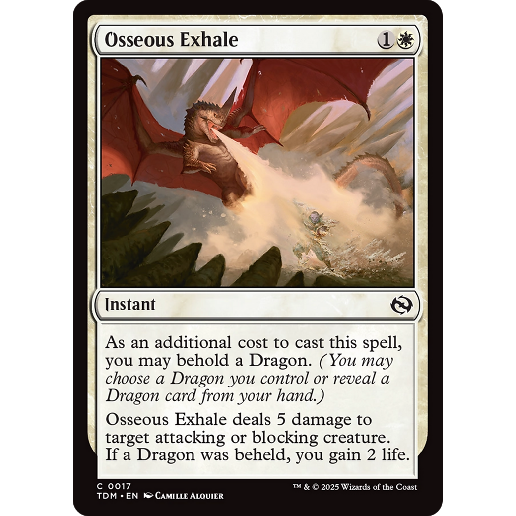 Osseous Exhale (TDM-017) - Tarkir: Dragonstorm