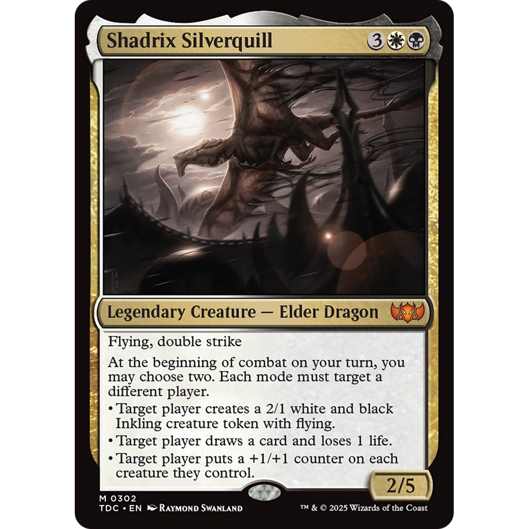 Shadrix Silverquill (TDC-302) - Commander: Tarkir: Dragonstorm