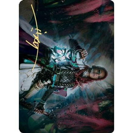 Tergrid, God of Fright Art Card (Gold-Stamped Signature) (ASKHM-027) - Art Series: Kaldheim