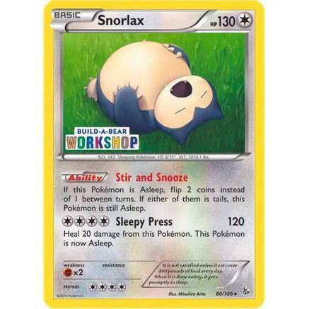 Snorlax - 80/106 (Build-a-Bear Workshop Exclusive) 80 - Miscellaneous Cards & Products