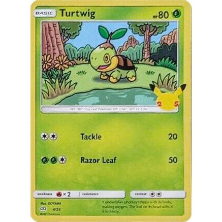 Turtwig - 4/25 4/25 - McDonalds 25th Anniversary Promos