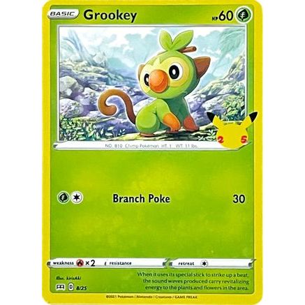 Grookey - 8/25 8/25 - McDonalds 25th Anniversary Promos