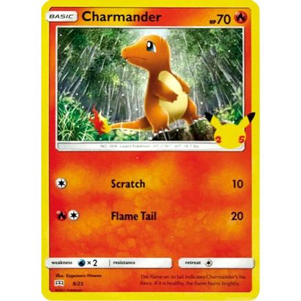 Charmander - 9/25 9/25 - McDonalds 25th Anniversary Promos