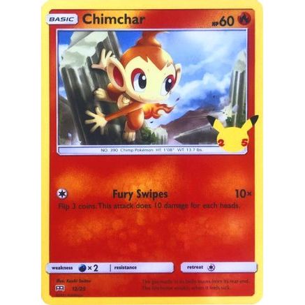 Chimchar - 12/25 12/25 - McDonalds 25th Anniversary Promos