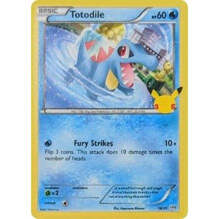 Totodile - 18/25 18/25 - McDonalds 25th Anniversary Promos