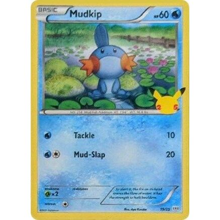 Mudkip - 19/25 19/25 - McDonalds 25th Anniversary Promos Holofoil