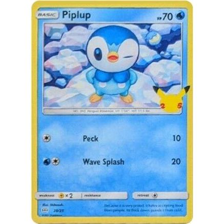 Piplup - 20/25 20/25 - McDonalds 25th Anniversary Promos