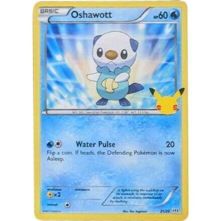 Oshawott - 21/25 21/25 - McDonalds 25th Anniversary Promos