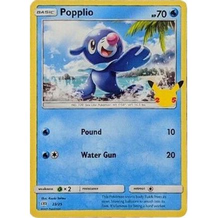 Popplio - 23/25 23/25 - McDonalds 25th Anniversary Promos Holofoil