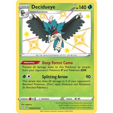 Decidueye SV003/122 - Shining Fates Shiny Vault Holofoil