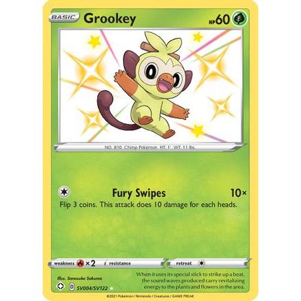 Grookey SV004/122 - Shining Fates Shiny Vault Holofoil
