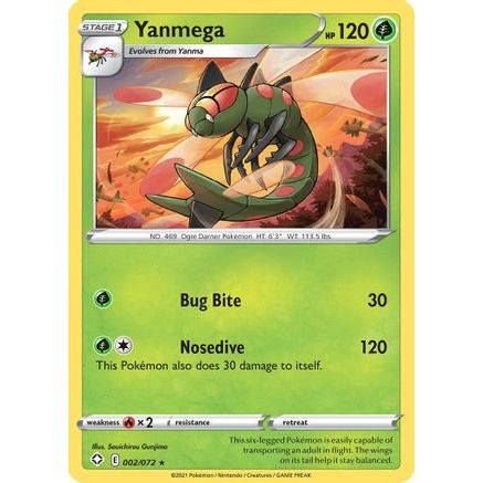 Yanmega 2/72 - Shining Fates Reverse Holofoil