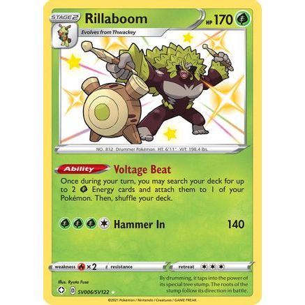 Rillaboom SV006/122 - Shining Fates Shiny Vault Holofoil