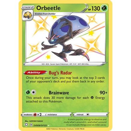 Orbeetle SV009/122 - Shining Fates Shiny Vault Holofoil