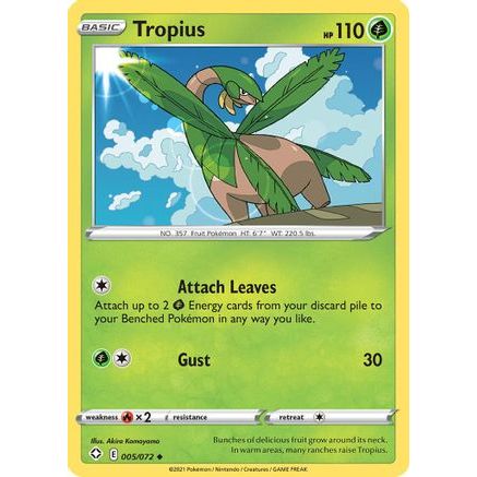 Tropius 5/72 - Shining Fates Reverse Holofoil