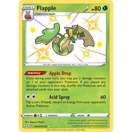 Flapple SV013/122 - Shining Fates Shiny Vault Holofoil