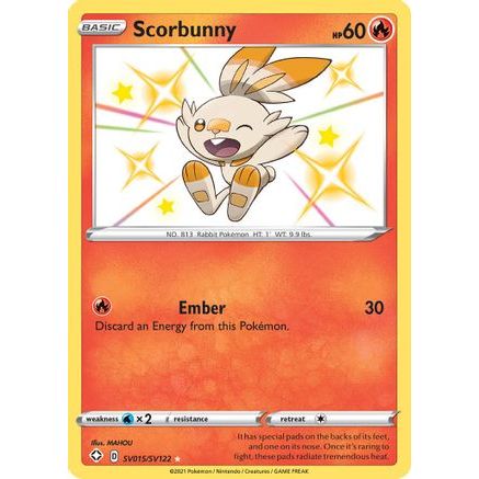 Scorbunny SV015/122 - Shining Fates Shiny Vault Holofoil