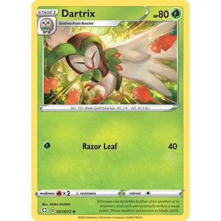 Dartrix 7/72 - Shining Fates Reverse Holofoil