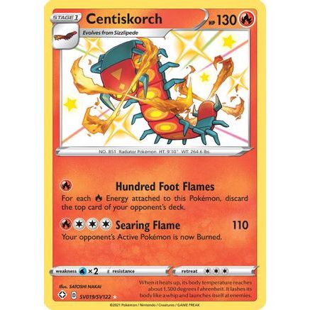 Centiskorch SV019/122 - Shining Fates Shiny Vault Holofoil