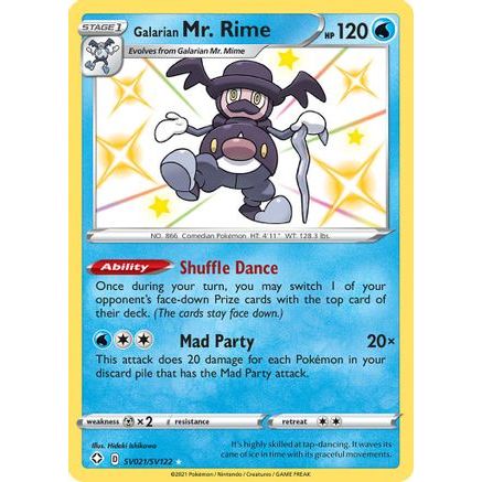 Galarian Mr. Rime SV021/122 - Shining Fates Shiny Vault Holofoil