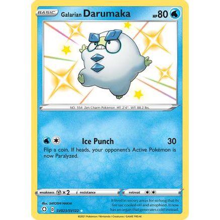 Galarian Darumaka SV023/122 - Shining Fates Shiny Vault Holofoil