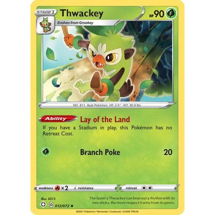 Thwackey 12/72 - Shining Fates Reverse Holofoil