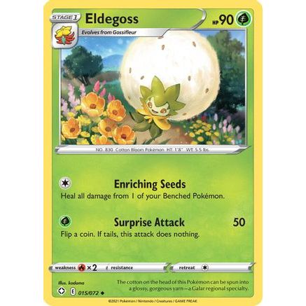 Eldegoss 15/72 - Shining Fates Reverse Holofoil
