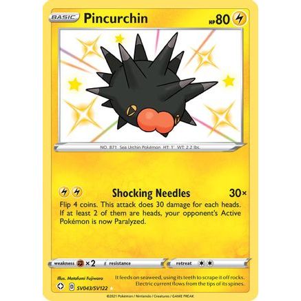 Pincurchin SV043/122 - Shining Fates Shiny Vault Holofoil