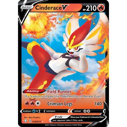Cinderace V 18/72 - Shining Fates Holofoil