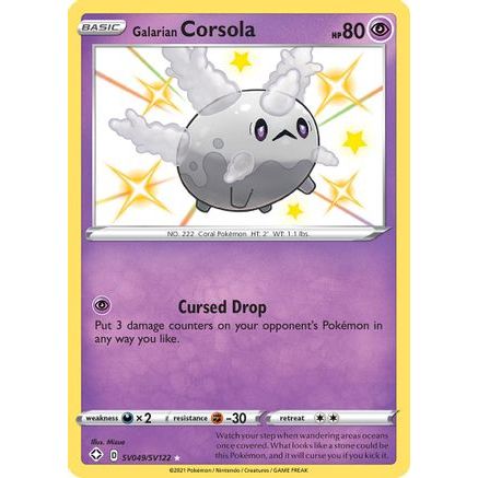 Galarian Corsola SV049/122 - Shining Fates Shiny Vault Holofoil
